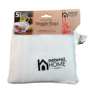 Natural Home reusable mesh veggie bags 5 pack